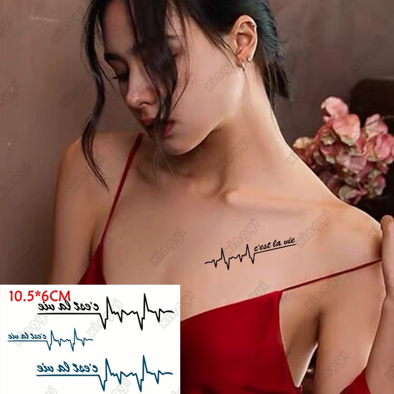 Водостойкая Временная тату-наклейка с надписью на английском языке флэш-тату