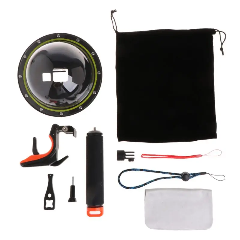 

Diving Dome Port Waterproof Housing Case Cover For Hero 5/6/7 Camera Trigger