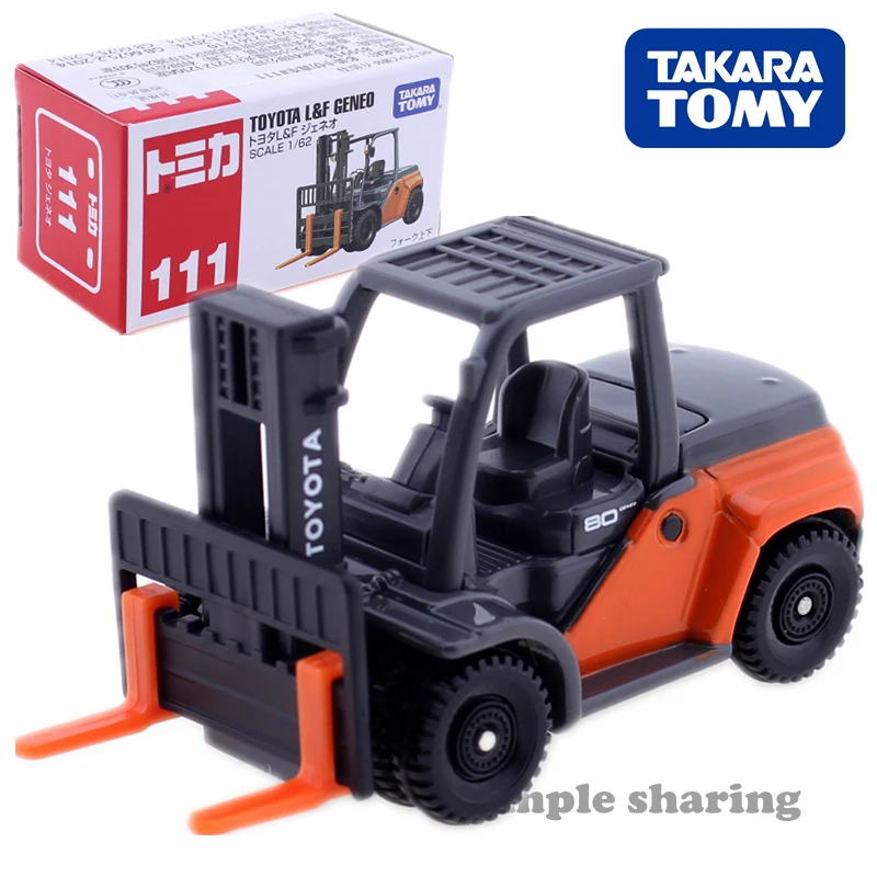 

Takara Tomy Tomica #111 Toyota L & F Geneo весы для вилочного погрузчика 1/62 Автомобиль Горячий поп дети игрушки моторные автомобиль литой под давлением Металл Модель