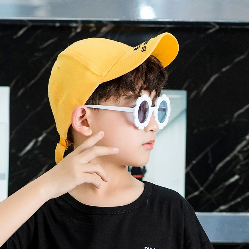 Солнцезащитные очки с подсолнухами для девочек новые летние пляжные малышей