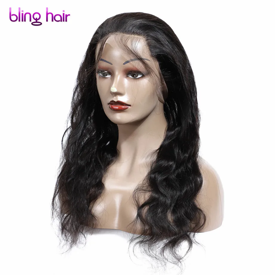 

Bling Hair 360 Full Lace Wig Body Wave 13x6 Lace Front Human Hair Wigs For Women Pre Plucked Brazilian Remy Wig Free Shipping