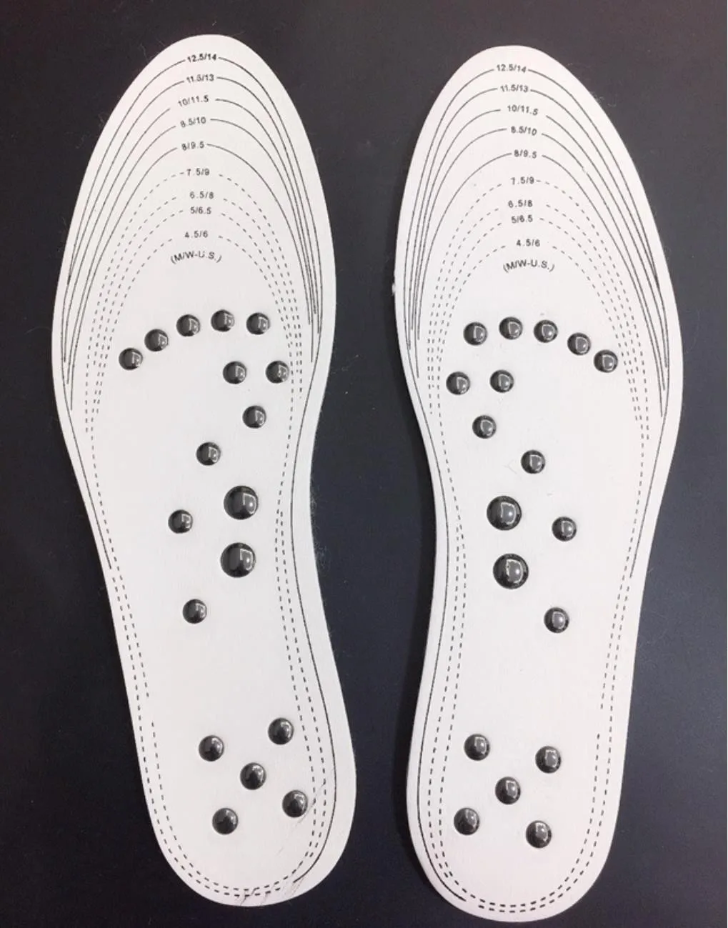 

Getyoursave 18 Magnets Magnetic Massage Insoles Foot Acupressure Shoe Pads Therapy Slimming Insoles for Weight Loss Cutting Pads