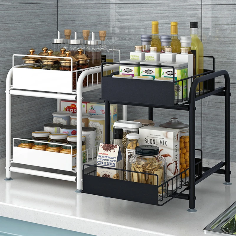 Подставка для хранения NETEL под раковину кухонной столешницы 2-уровневый