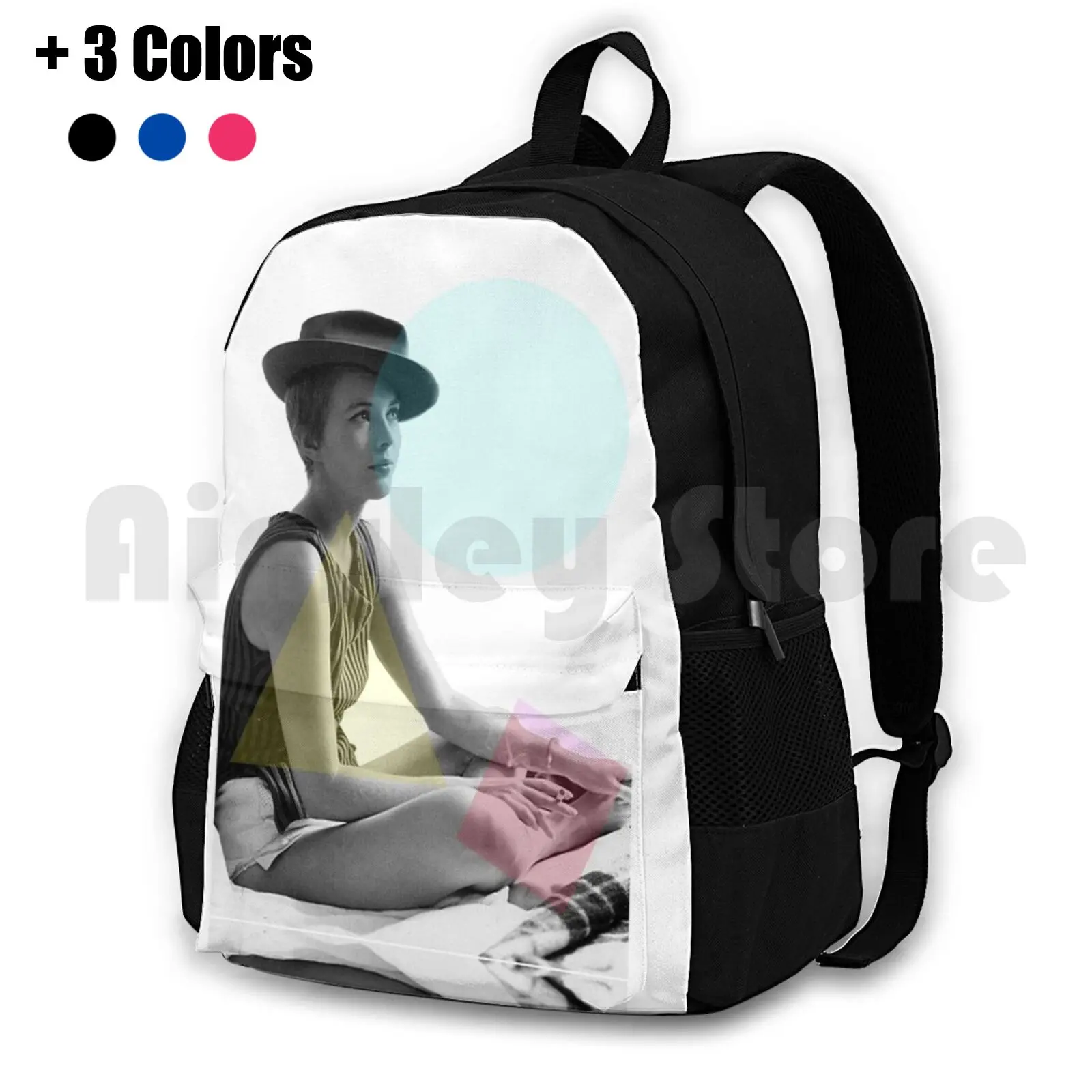 

Jean Seberg-Godard'S 'Breathless' French New Wave Vintage 60S Actress Outdoor Hiking Backpack Riding Climbing Sports Bag Jean