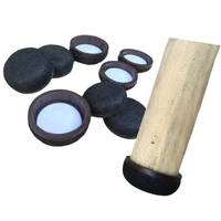 4 pcslot 25mm wooden floor silent rubber foot cover mobile protection furniture pad accessories round table chair felt