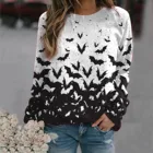 Толстовка в стиле Харадзюку, Модный свитшот с длинным рукавом и круглым вырезом, повседневный свободный осенний пуловер, рубашки, Женский пуловер Y2K