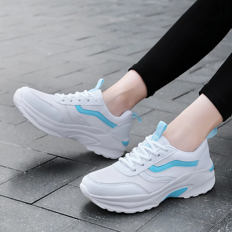 Женские кроссовки светильник дышащая сетчатая обувь для бега женская