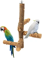natural wood bird perch stand bird perch stand toy hanging multi branch perch bird cage branch perch accessories parakeets