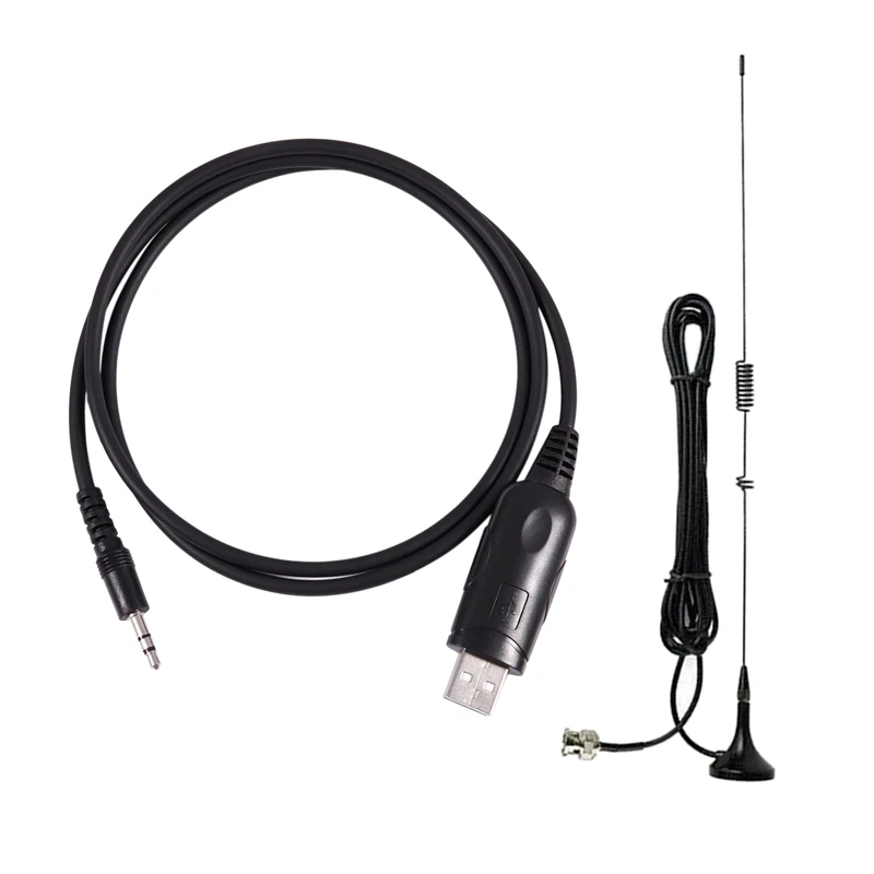 2 шт. аксессуары для рации черный: 1 UT 106UV BNC Двухдиапазонная U + VHF антенна ICOM YAESU Kenwood