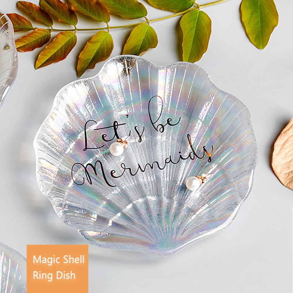 Стеклянная тарелка в скандинавском стиле для десертов закусок украшения