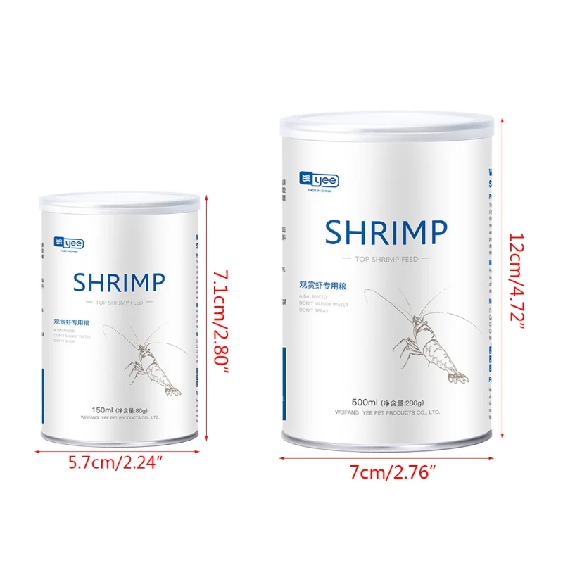 

150ml/500ml Aquarium Fish Tank Crystal Shrimp Food Sapphire Shrimp Healthy Delicious Feed for Glazed Shrimp Aquarium Supplies