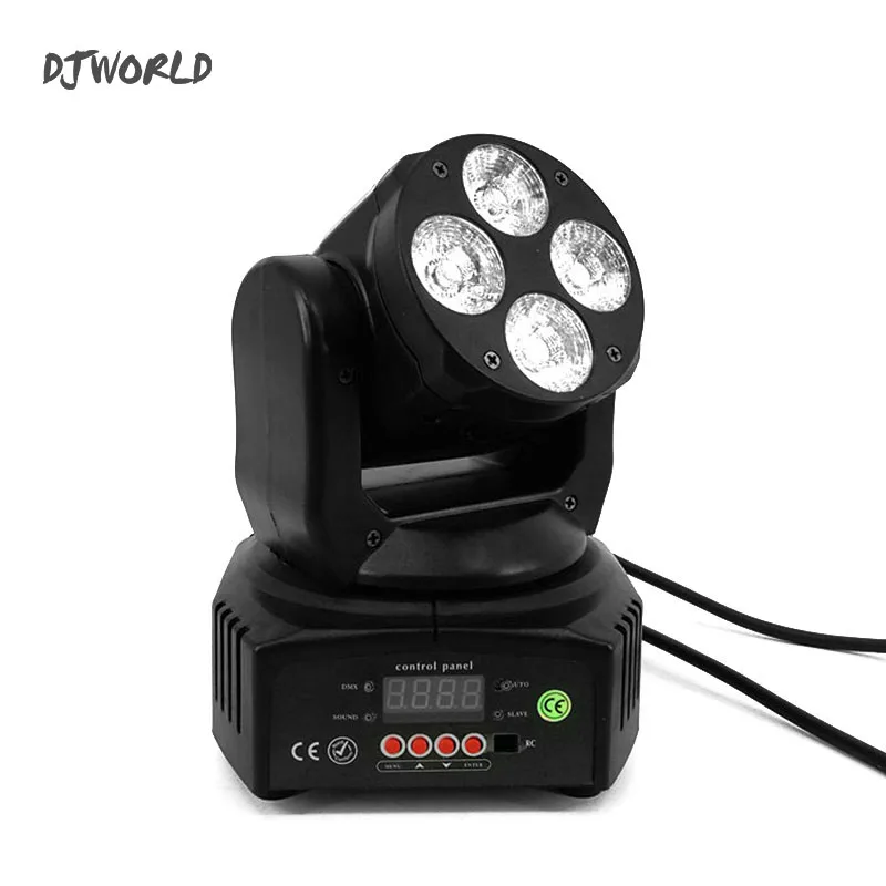 DJworld светодиодный 4x18 Вт движущийся головной свет Rgbwa Ультрафиолетовый 6в1 Dmx 512
