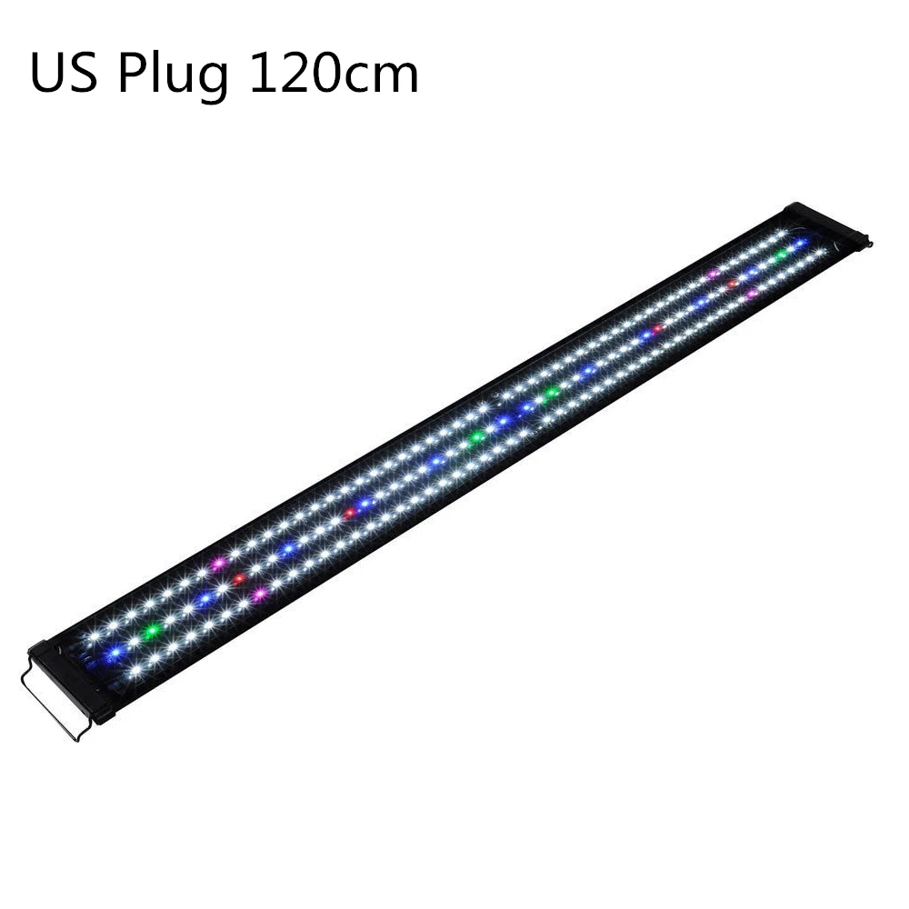 US plug 120cm Водонепроницаемый светодиодный светильник для аквариума с вилкой США s, светильник для аквариума, синий, 60/90/120 см, Погружной подводный светильник с зажимом, водный Декор - Цвет: US plug 120cm