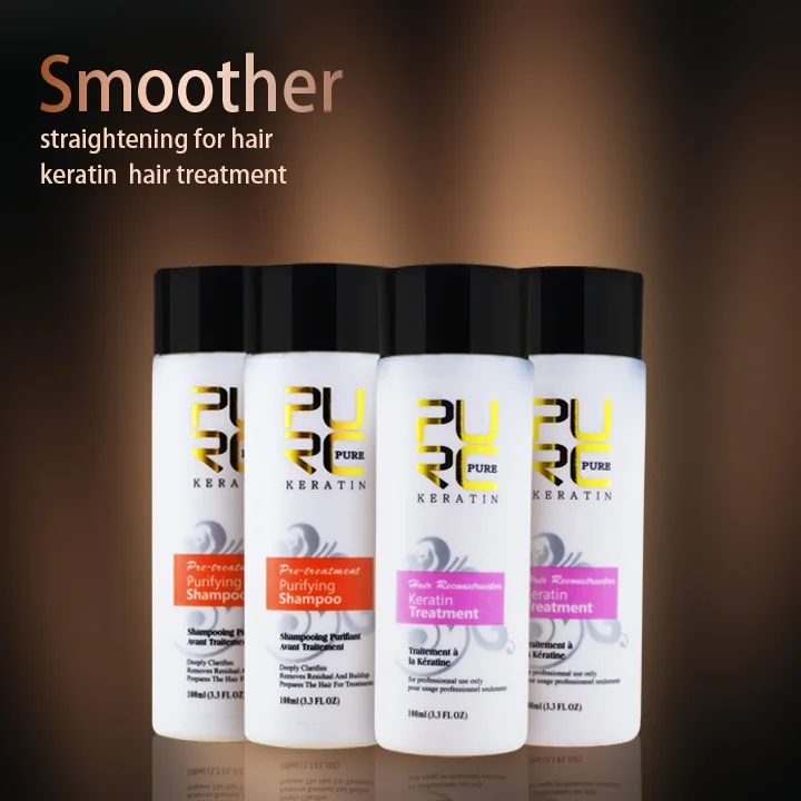 

Бразильское Кератиновое лечение, выпрямление волос на 5%, делает волосы более гладкими, женское лечение кожи головы, 4 шт./комплект, бесплатна...