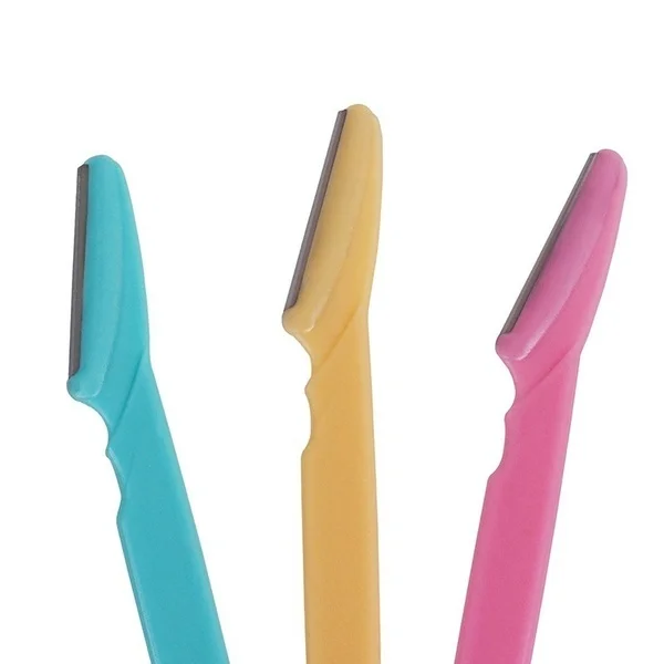 Бритва триммер для бровей 6 шт./комплект женские лезвия удаления волос бритва