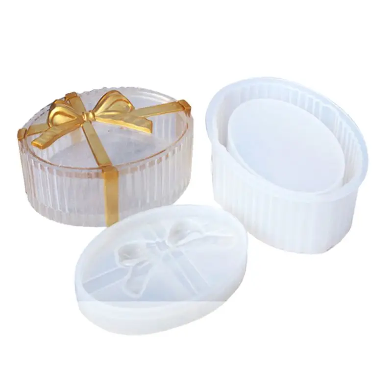 

Silicone Resin Mold Jewelry Storage Trinket Box Mold Hexagon Round Square Mold
