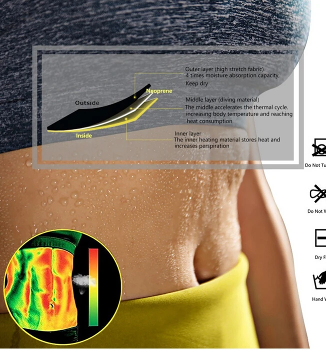 Для женщин неопрена тепловой талии утягивающий корсет пояс для моделирования