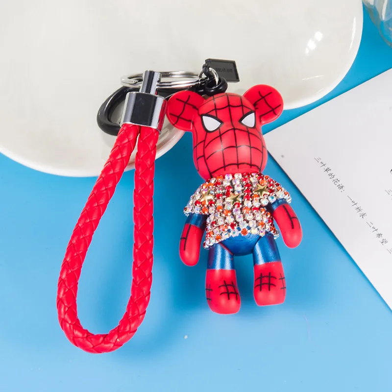 Высококлассный креативный брелок-Мишка со стразами брелок для автомобиля сумки