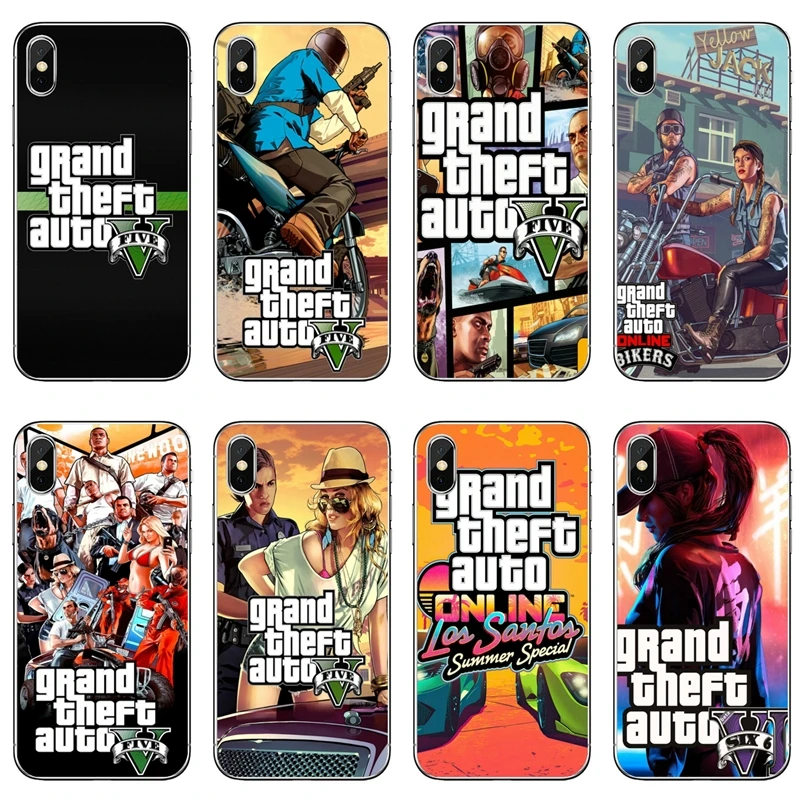 Чехол для телефона с GTA 5 Grand Theft Auto V аксессуары Huawei P30 P20 Pro P10 P9 P8 Lite Y5 Y6 Y7 Y9 P Smart Plus 2018