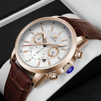 2022 wwoor watches mens top brand luxury clock casual leather mens watch sport waterproof quartz chronograph relogio masculino