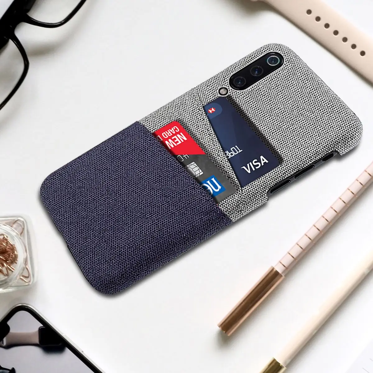 Для Xiaomi mi 9 чехол для телефона тканевый держатель карт тонкий устойчивый к