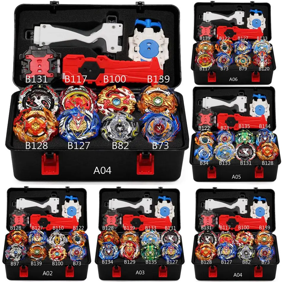 Beyblade Burst B-150 Bey Blade игрушка из металла Funsion Bayblade набор коробка для хранения с ручкой пусковая пластиковая коробка игрушки Рождественский подарок