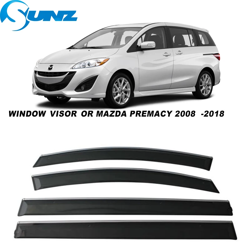 

Боковых окон для Mazda Premacy 2008 2009 2010 2011 2012 2013 2014 2015 2016 2017 2018 Защита от солнца дождь дефлектор гвардии SUNZ