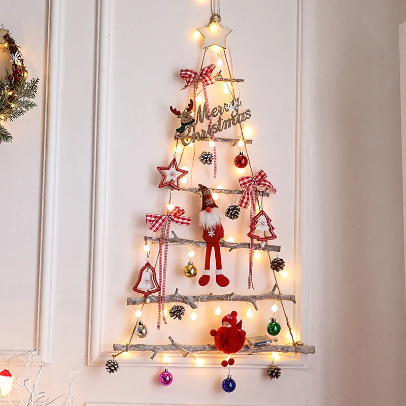 

Diy Wooden Christmas Tree Decoration Pendant Christmas Ornaments Christmas Tree Gift On Window Wall