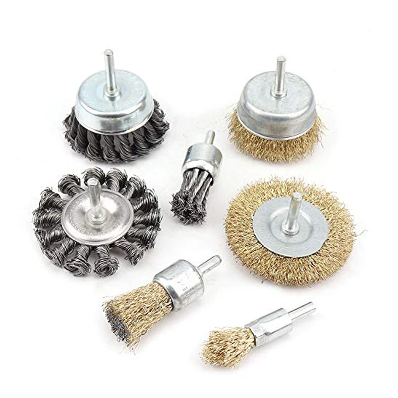 

7 шт./упаковка, Набор щеток для удаления ржавчины