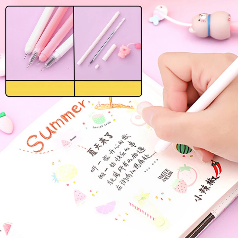 S0039 милый мультфильм животных гелевая ручка милые ручки материал canetas Escolar Канцтовары papelaria школьные офисные принадлежности