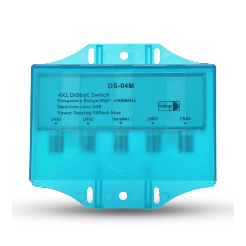 

Waterproof 4x1 DVB-S2 Satellite 950-2400MHz DiSEqC Switch FTA Dish Flat LNB Multiswitch For Wideband Satellite Receiver
