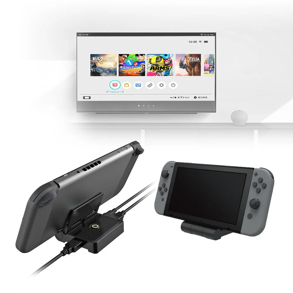 

Док-станция для Nintendo Switch, складная, HDMI-совместимая, USB C, PD