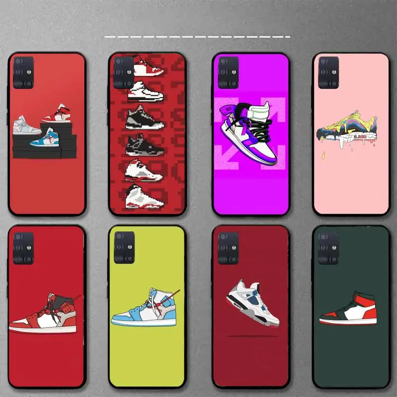 

Sneakers Trend Fashion Shoes Brand Phone Case For Samsung A20E A32 A31 A21 A12 A11 A02 A71 A51 A20S A70 A50S soft Cover Fundas