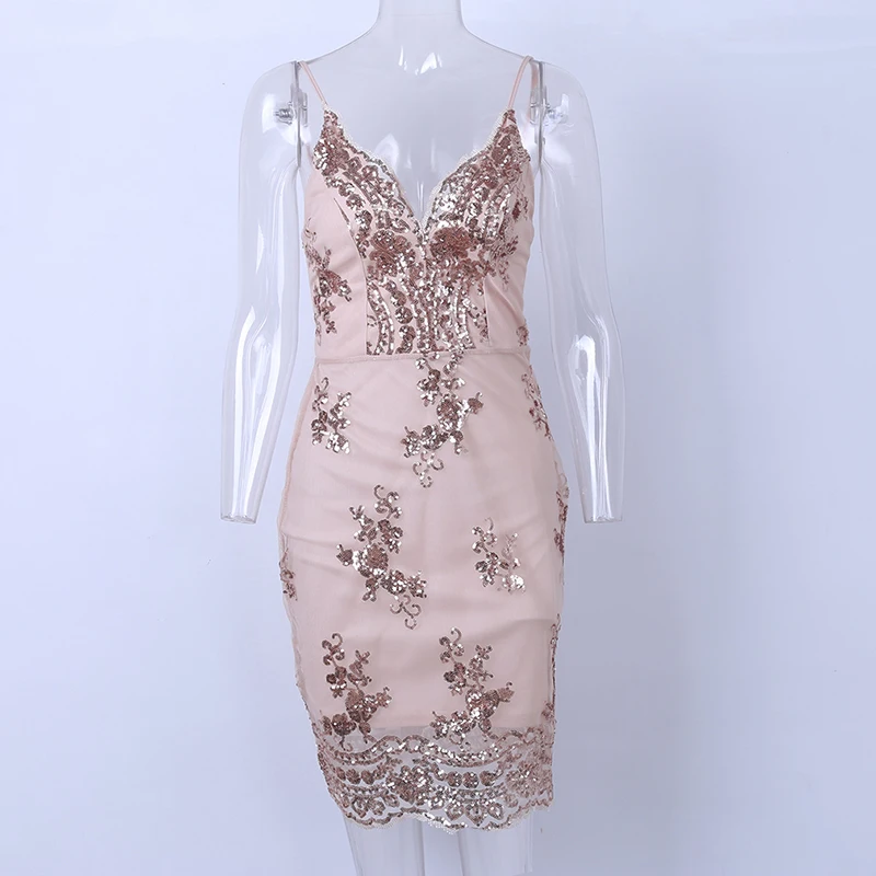 Вечернее сексуальное черное Золотое платье с блестками для женщин Befree Вечерние