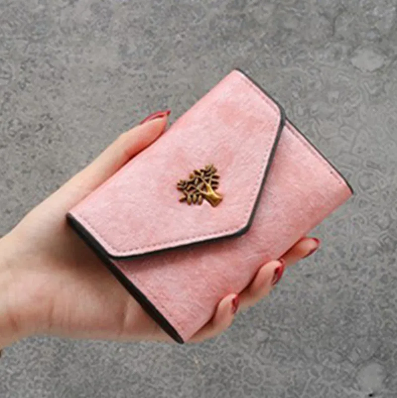 Женские кошельки в стиле ретро с рисунком дерева для девушек студентов карман