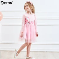 dxton girls dresses toddler girls unicorn clothes kids dress for girl winter princess dress costume children cotton clothes