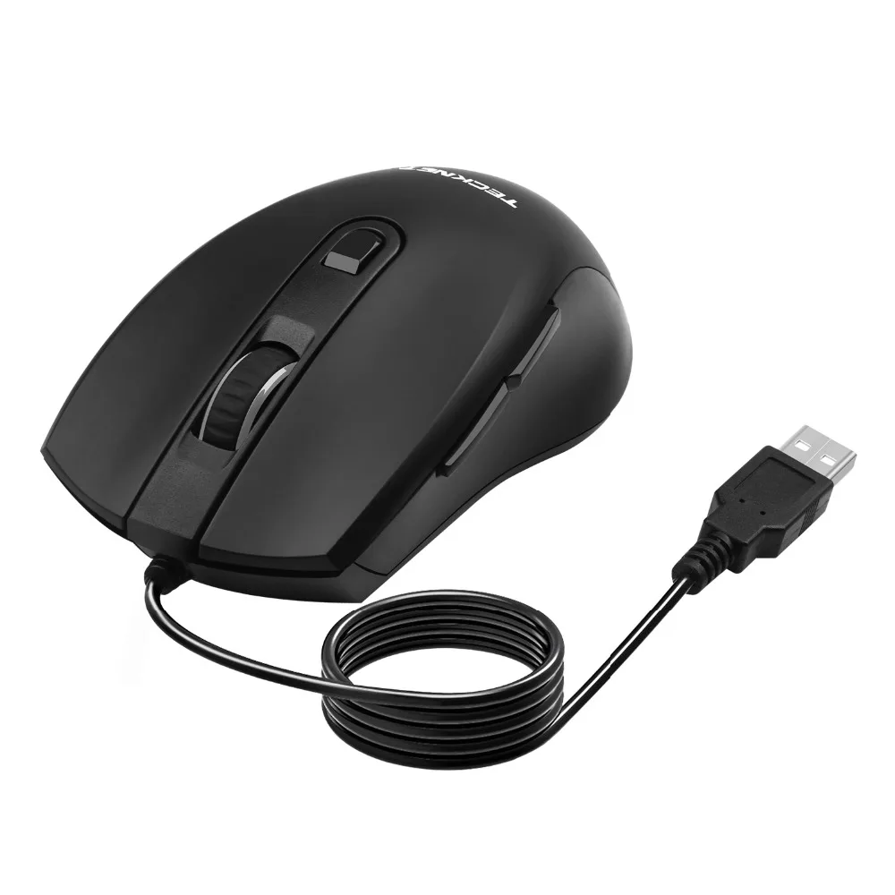 TeckNet Альфа S3 6-кнопочная USB Проводная Мышь оптический офис Бизнес игровой Мышь мыши для Windows XP/Vista/7/8/10, Mac и Linux