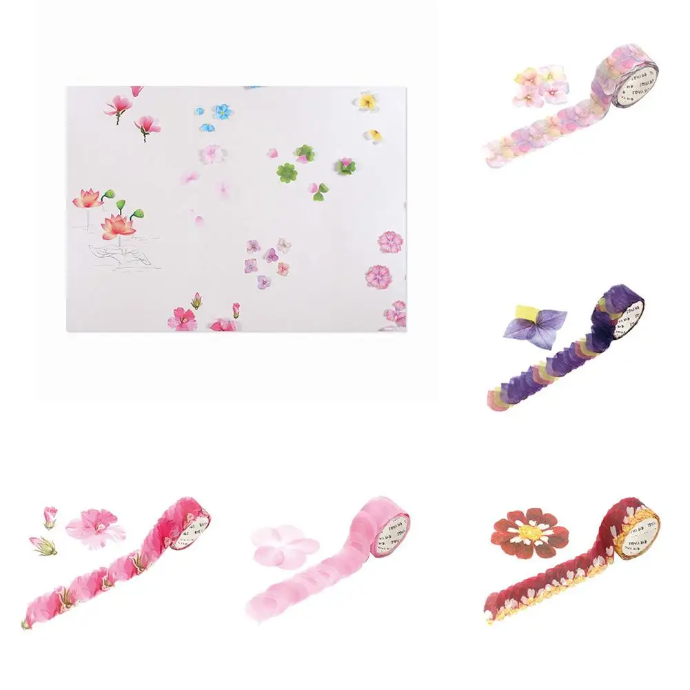 200 шт./рулон декоративная лента для рукоделия в виде лепестков альбом