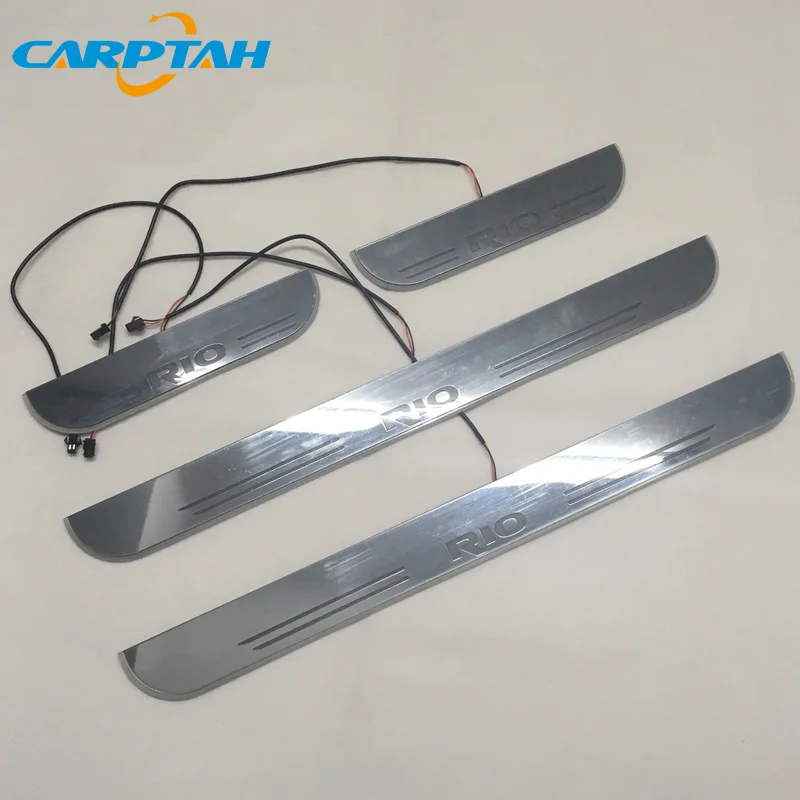 Carptah Trim Pedal светодиодный автомобильный светильник Накладка для порога тропа