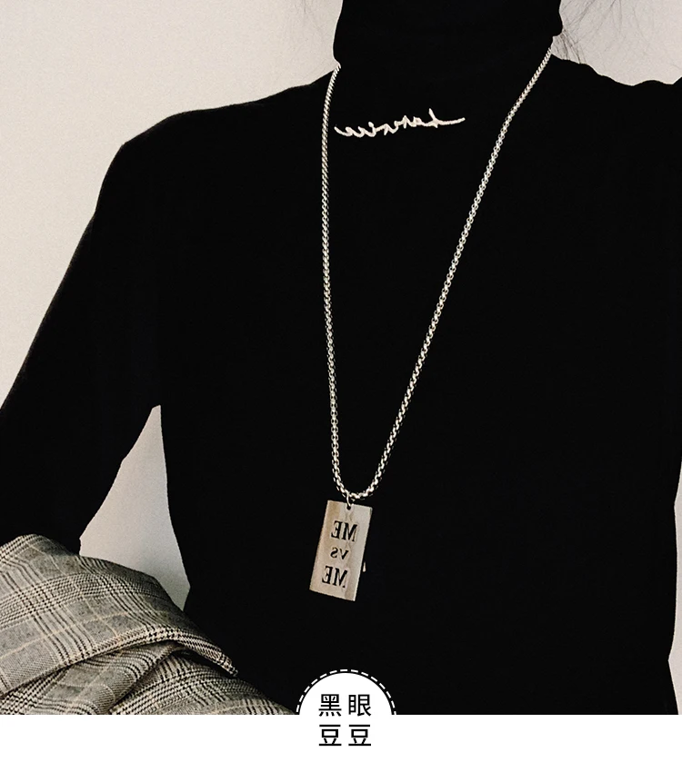 

European and American 2019 New Style Disco Jumping Personality All-Match Fashionable Sweater Women's Fashion Brand Necklace Ins