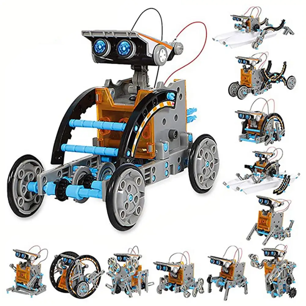 Stem Solar Robot Kit - 12 In 1 Building Set Powered Toy Easy To Assembly Educational DIY Science | Игрушки и хобби