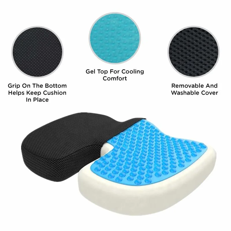 Гелевая Ортопедическая подушка с эффектом памяти U-копчик дорожное сиденье
