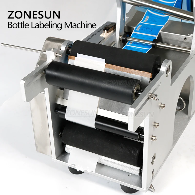 ZONEUN LT 50 полуавтоматическая Наклейка круглая бутылка этикетировочная трубка