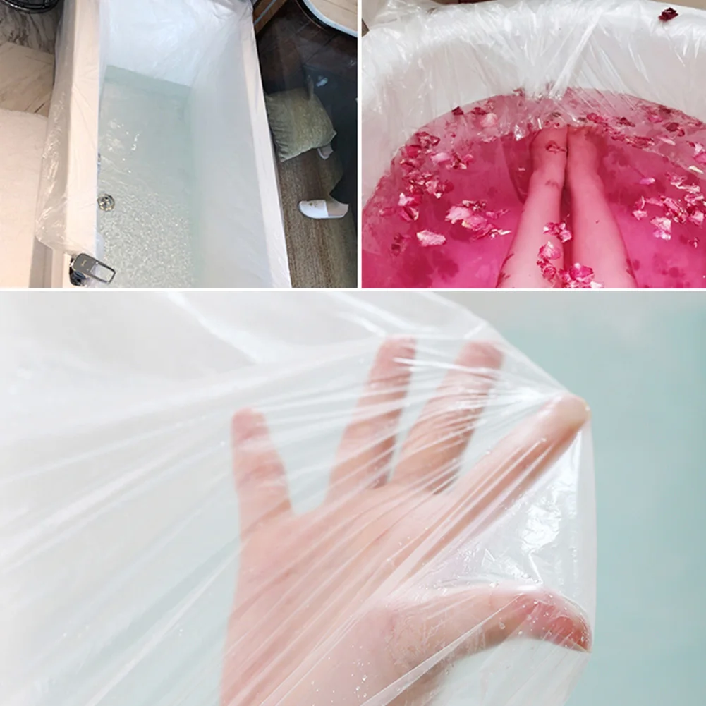 Большая одноразовая складная пластиковая сумка для ванной взрослых|Уличные