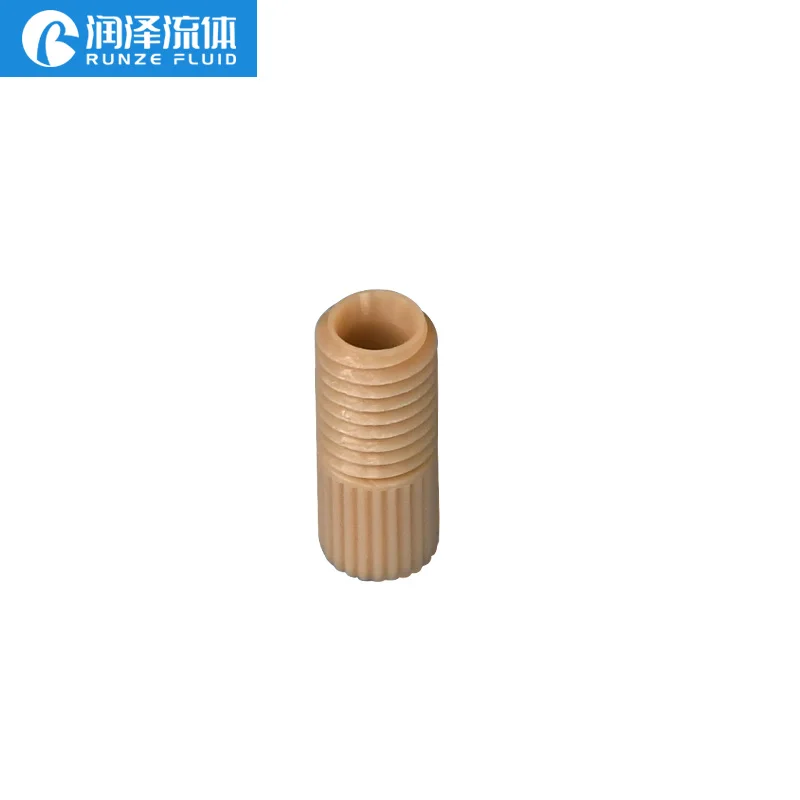 1/4-28 Finger Tight PEEK Flangeless Fittings Come with Nut ETFE Ferrules for FEP PTFE PFA Tubing Connection | Обустройство дома