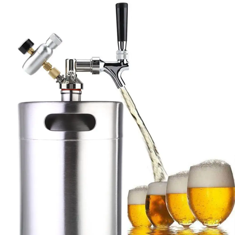 Новый 2/3. 6/5L Нержавеющая сталь розлив пива под давлением Ворчун Для Ремесло