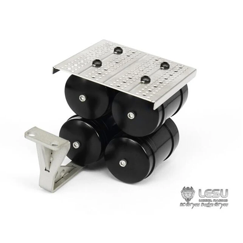LESU металл CNC 4 газовые танки RC 1/14 Трактор модель грузового автомобиля обновление
