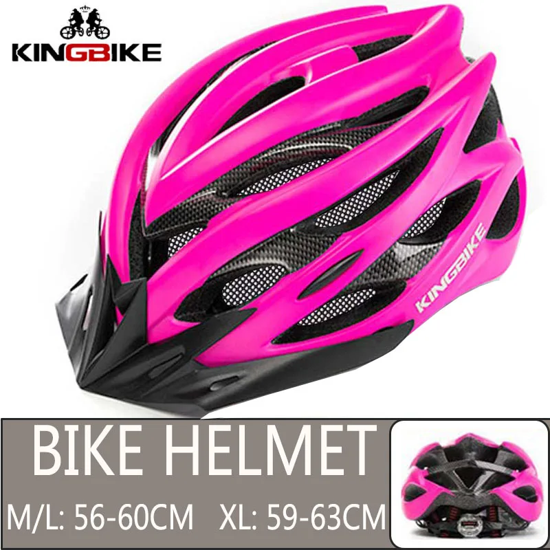629-Pink KINGBIKE велосипедный шлем из титана Сверхлегкий в форме велосипедный шлем с козырьком дышащий дорожный горный MTB открытый велосипедный шлем - Цвет: 629-Pink