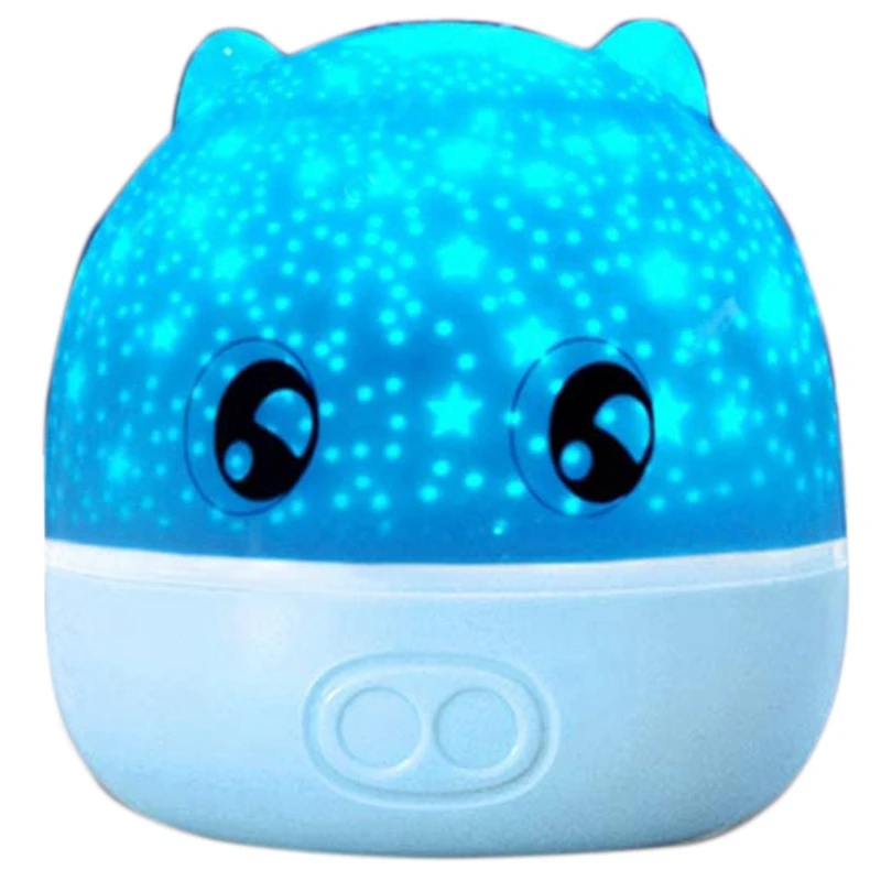 

Mini Starry Projector USB LED Night Light for Kids Bedroom and Party Lamp 360Degree Rotating Fun Holiday Gift,Pig