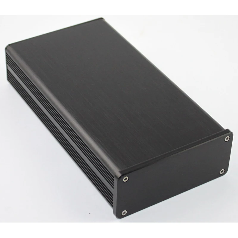 

KYYSLB WA41 Full Aluminum Amplifier Chassis Tube Amp DIY Box Enclosure Amplifier Case Shell Mini Amplifier House Black